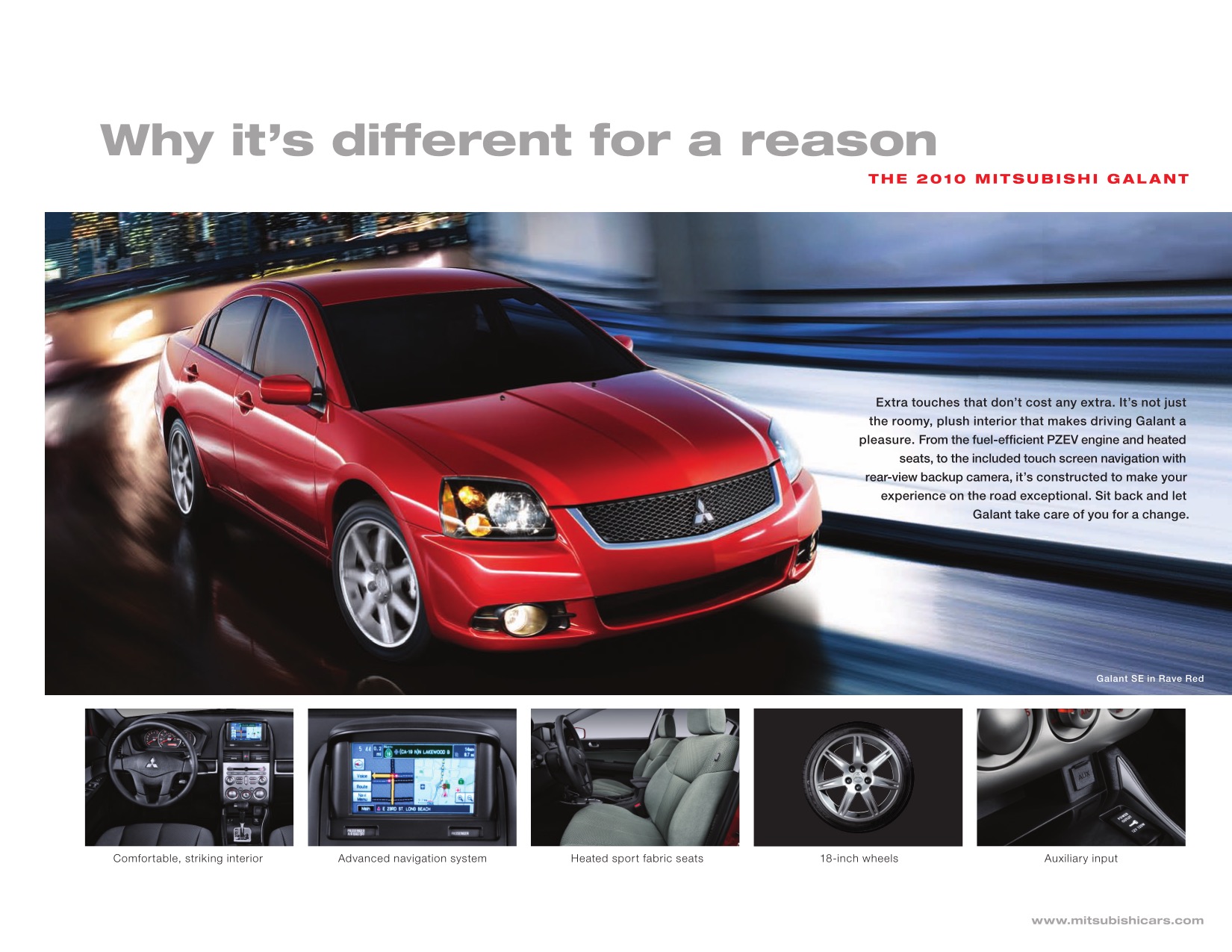 2010 Mitsubishi Galant Brochure Page 3